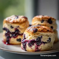 Blueberry Scones Recipe: Buttermilk & Lemon Glaze