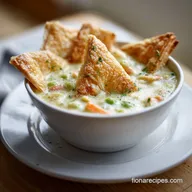 Chicken Pot Pie Soup: Creamy with Cheese Dippers