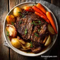 Crockpot Pot Roast with Potatoes and Carrots