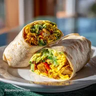 Freezer Breakfast Burritos for 10 Servings