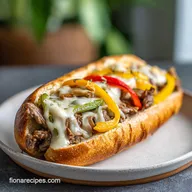 Philly Cheesesteak Sandwich with Provolone