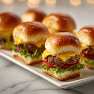 Cheeseburger Sliders: Baked Ground Beef Sliders in 40 Minutes