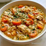 Slow Cooker Turkey and Rice Soup for 6