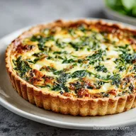 Spinach Quiche Recipe with Silky Custard