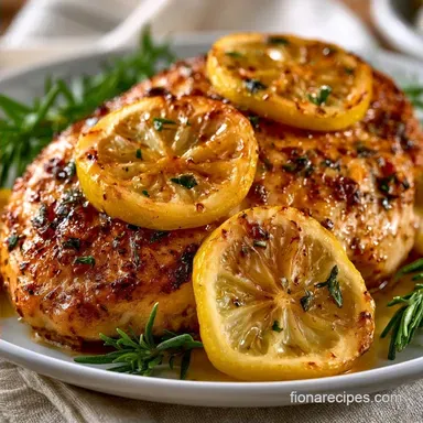 Baked Lemon Herb Chicken for 4 Servings
