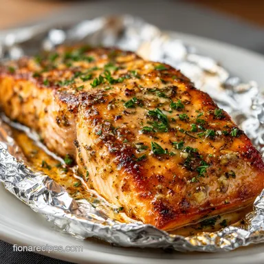 Baked Salmon in Foil for 4 Servings