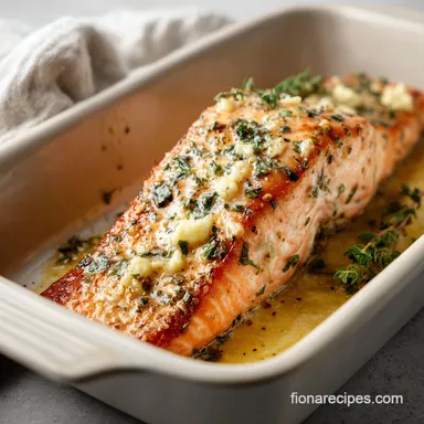 Baked Salmon with Garlic and Dijon for 4 Servings