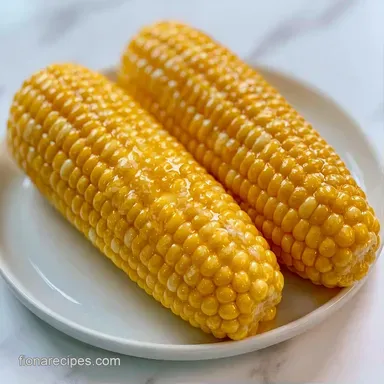 Corn On the Cob Boiled Recipe in 12 Min Recipe Card