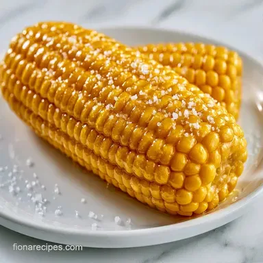 Boiled Fresh Corn On the Cob in 15 Min Recipe Card
