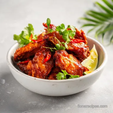 Buffalo Jackfruit Wings: Crispy Meatless Wings for 4 Servings Recipe Card