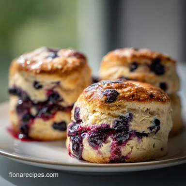 Blueberry Scones Recipe: Buttermilk & Lemon Glaze
