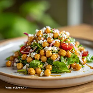 Mason Jar Salad with Chickpeas & Feta in 20 Minutes Recipe Card