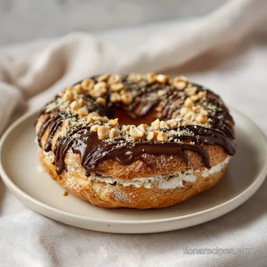 Chocolate Hazelnut Paris Brest Recipe for 8 Servings