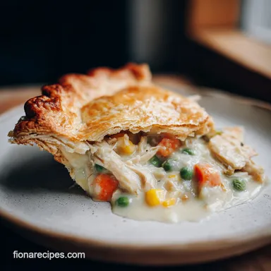 Chicken Pot Pie Recipe: Flaky Crust Recipe Card