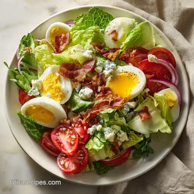 Classic Cobb Salad Recipe in 35 Minutes Recipe Card