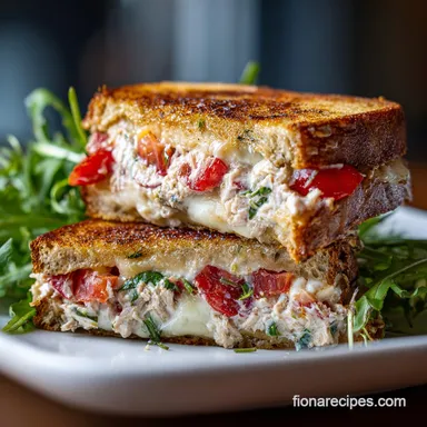 Classic Tuna Melt Sandwich in 10 Minutes Recipe Card