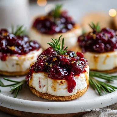 Cranberry Brie Bites: Golden Pastry with Molten Cheese in 27 Min