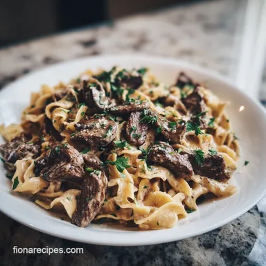 Creamy Beef Stroganoff for 4 Servings