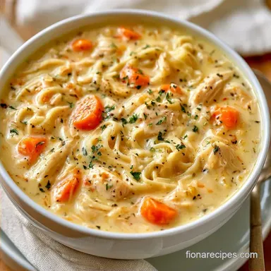 Chicken Noodle Soup Creamy for 8