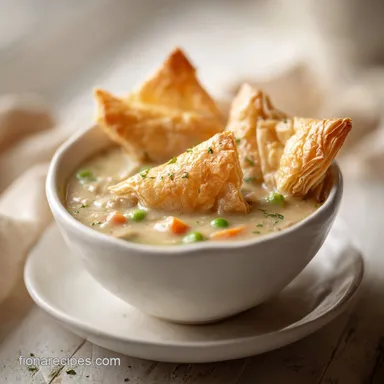 Chicken Pot Pie Soup in 45 Minutes Recipe Card