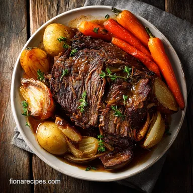 Crockpot Pot Roast with Potatoes and Carrots