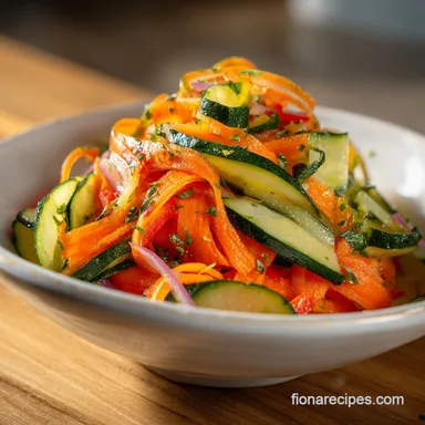Carrot Cucumber Salad Recipe in 15 Minutes for 4 Servings