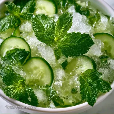 Cucumber Mint Lemonade for 6 Servings