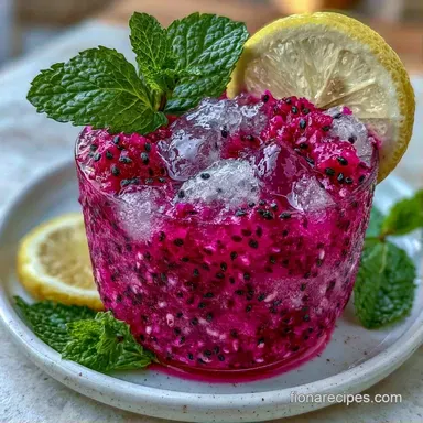 Dragon Fruit Lemonade in 5 Minutes Recipe Card