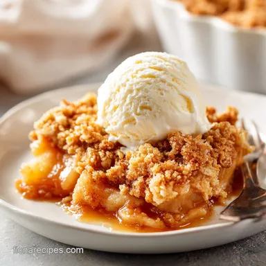Easy Apple Crisp Recipe for 8 Servings Recipe Card