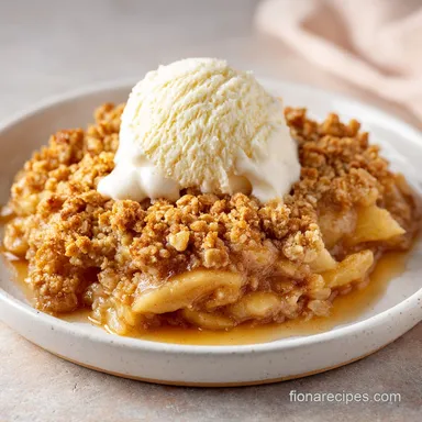 Easy Apple Crisp Recipe for 8 Servings