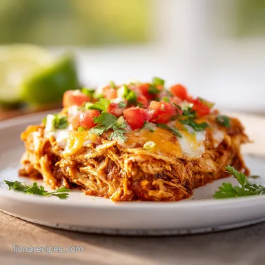 Chicken Taco Casserole with Tortillas | 35 Min Recipe Card