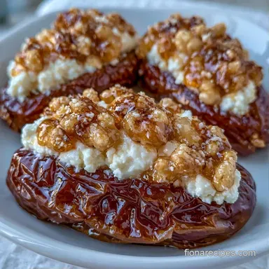 Feta Stuffed Dates for 24 Pieces Recipe Card