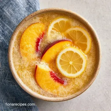 Peach Lemonade Recipe in 25 Minutes Recipe Card