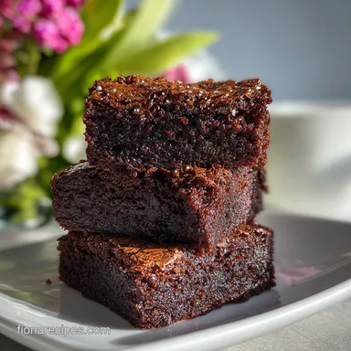 Fudgy Brownies From Scratch in 35 Minutes Recipe Card