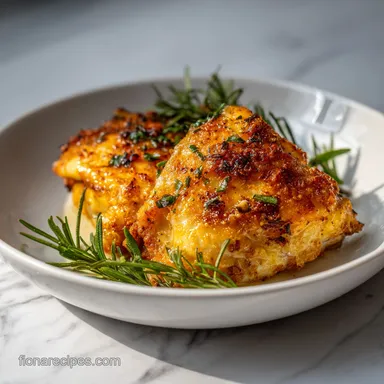 Garlic Butter Baked Chicken for 4 Servings Recipe Card