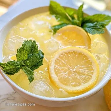 Ginger Mint Lemonade in 15 Minutes Recipe Card