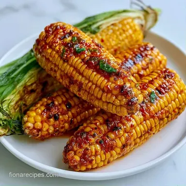 Grilled Corn on the Cob with Garlic Butter Recipe Card
