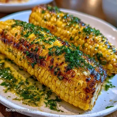 Grilled Corn On the Cob in 20 Minutes Recipe Card