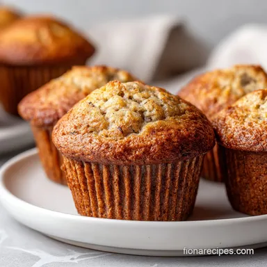 Healthy Banana Bread Muffins in 34 Minutes
