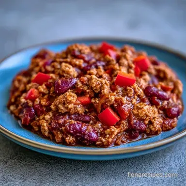 Turkey Chili for Meal Prep Recipe Card