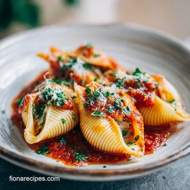 Stuffed Pasta Shells with Meat for 6 Servings