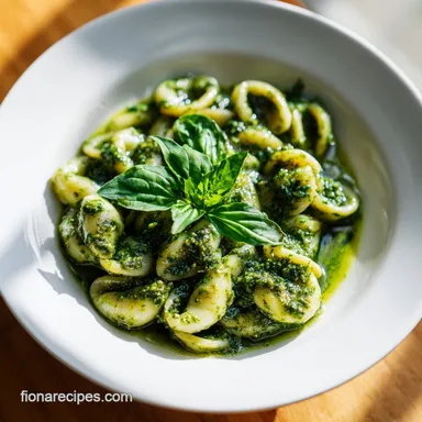 Basil Pesto Recipe in 17 Minutes with Fresh Basil and Pine Nuts Recipe Card
