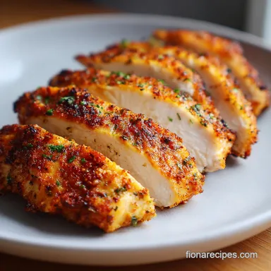 Air Fryer Chicken Breast for 4 Servings Recipe Card