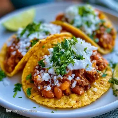 Lazy Family Tacos in 18 Minutes Recipe Card