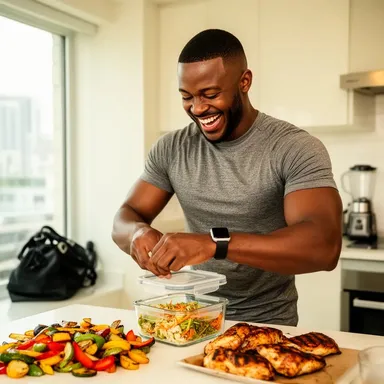 Photo of Marcus Washington - Name: Marcus Washington Specialty: Healthy Meal Prep & High-Protein Lunches