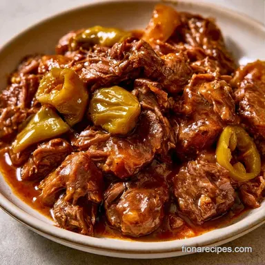 Missippi Pot Roast with Pepperoncini Recipe Card