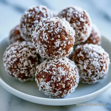 No Bake Coconut Date Balls in 10 Minutes