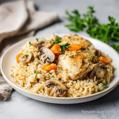 Creamy Chicken and Rice Recipe One Pot Meal for 4 Servings