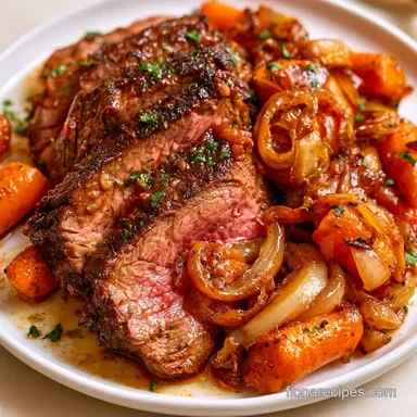 Onion Slow Cooker Pot Roast: 8 Servings