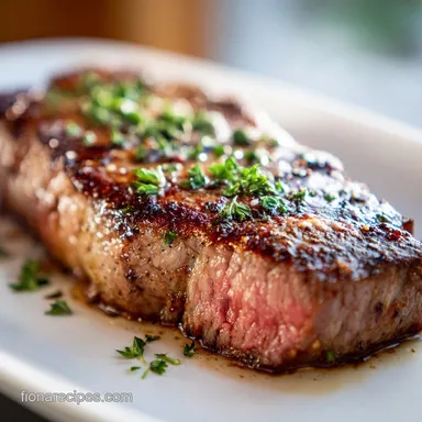 Pan Seared Steak Recipe in 20 Minutes Recipe Card